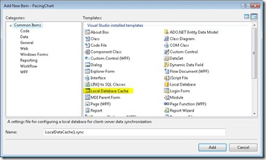 local database cache VS template