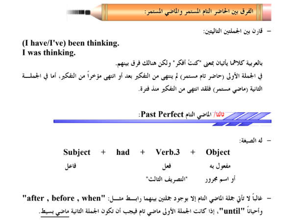 قواعد تصريف أفعال اللغة الإنجليزية في جميع الأزمنة في 38 صفحة