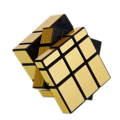 Golden Mirror Cube Rubik's Puzzle Game