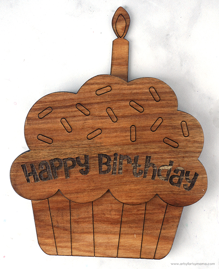 Birthday Cupcake Gift Card Holder