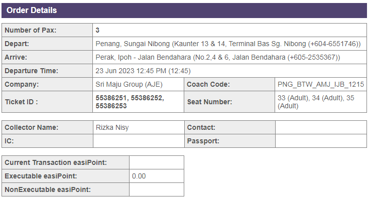 cara booking tiket bus di malaysia