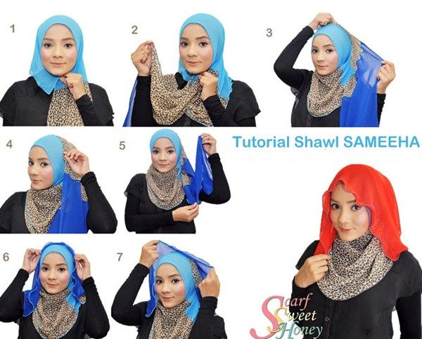 Jilbab Segi Empat Tutorial Simple