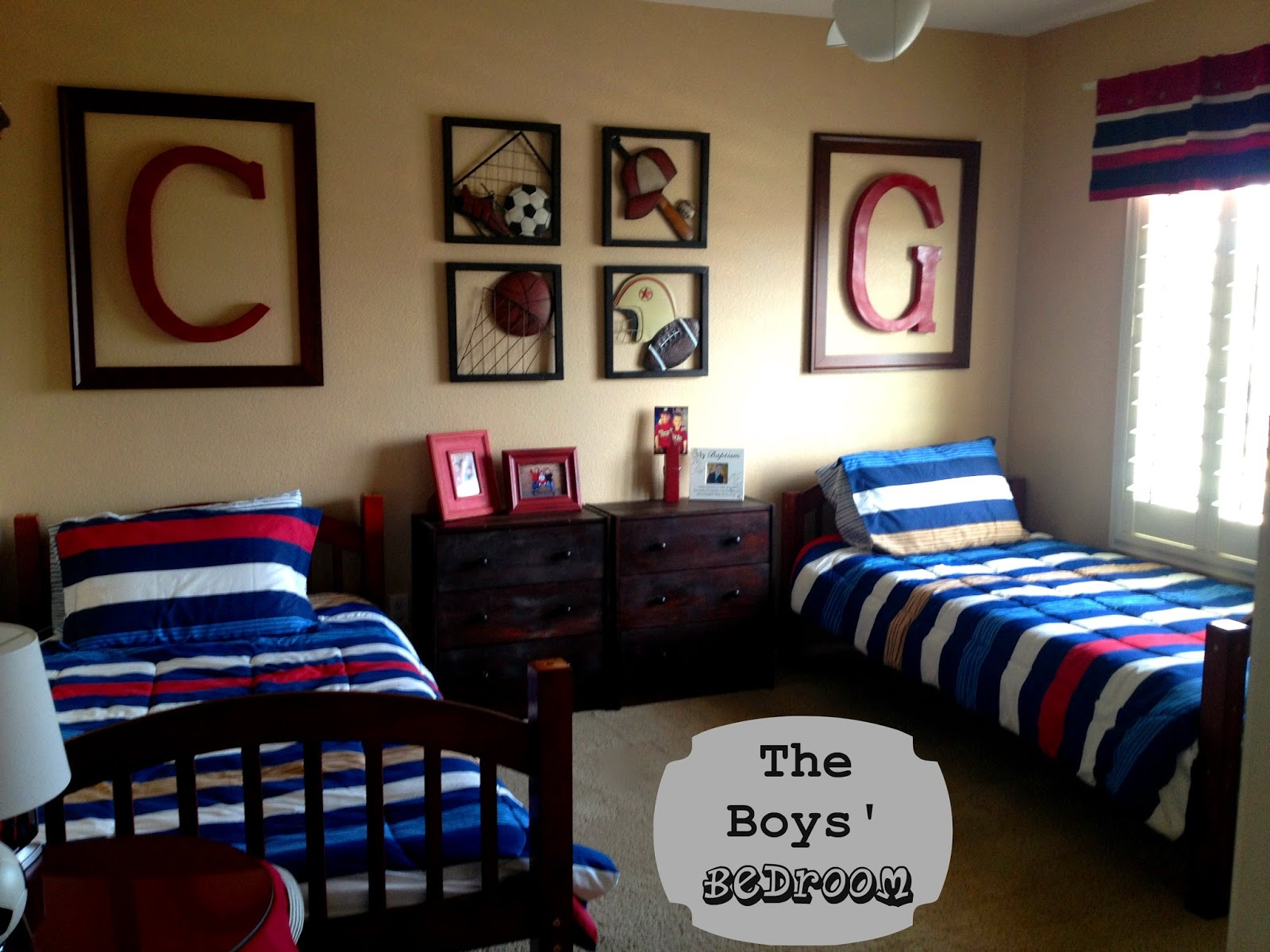 Marci Coombs: The Boys' Sports Themed Bedroom.