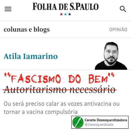 Atila Iamarino: um fascista sem vergonha 