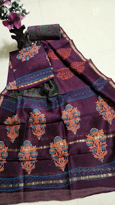 Latest Chanderi silk dress materials |  COD available | International shipping available