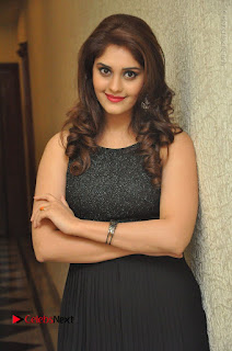 Actress Surabhi Stills in Black Long Dress at turodu Audio Launch  0044.JPG