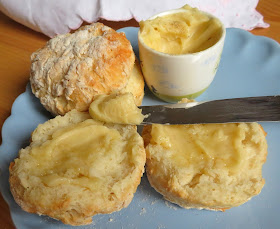 Yogurt Biscuits & Honey Cardamom Butter