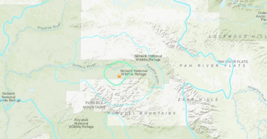 Terremoto en Alaska de Magnitud 6.0 y Alerta de Tsunami (Hoy Martes 26 Marzo 2019) Sismo - Temblor - EPICENTRO - Kobuk - Estados Unidos - EE.UU. - USGS