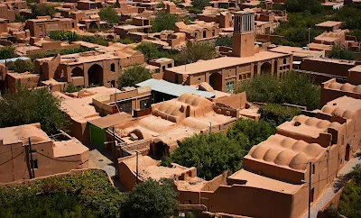 Adobe houses and wind-towers of Yazd.