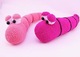 PATRON GRATIS GUSANO AMIGURUMI 67480