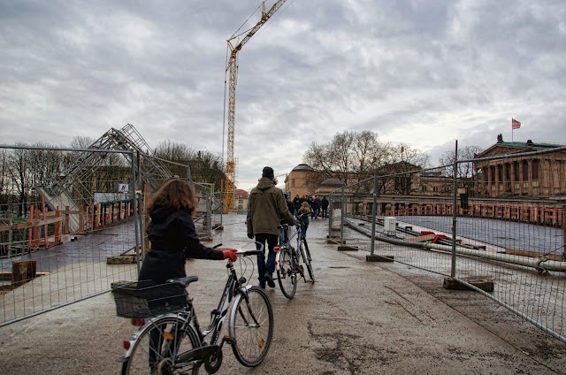 Baustelle Museumsinsel, Friedrichsbrücke, Brückensanierung, Bodestraße, 10178 Berlin, 22.12.2013