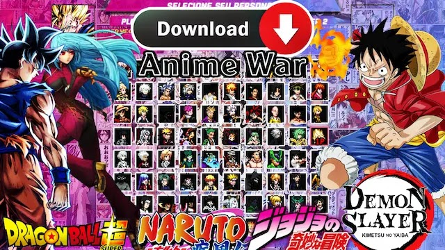 Anime War Mugen V6 Game Android & PC - Anime Mugen Game