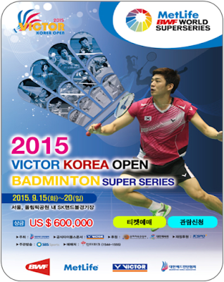 Draw Qualification dan Round 1 (XD) Victor Korea Open Super Series 2015 