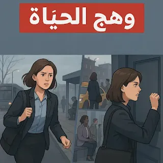 امرأة ذاهبة إلى العمل