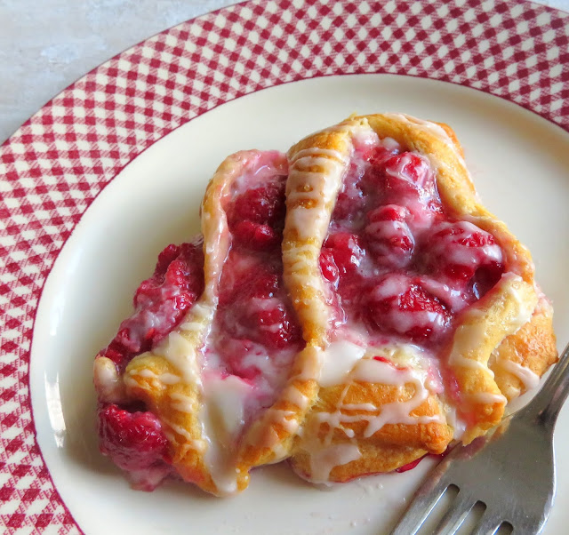 Raspberry Candy Cane Danish