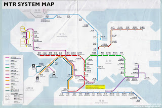 Hong Kong MTR Map 1