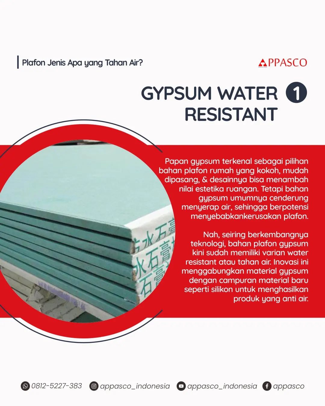 Gypsum Water Resistant