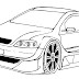 Desenho de carro tuning para colorir