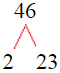 Factor Tree of 46