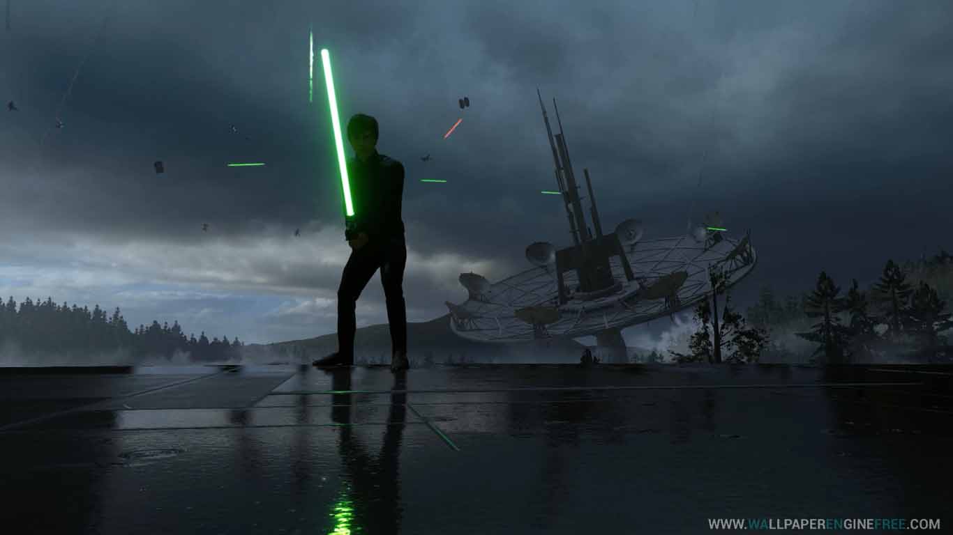 Download Star Wars Luke Skywalker Endor Rain 1080P 60FPS