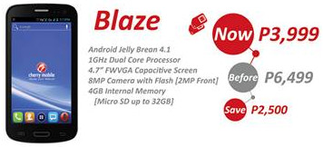 cherry mobile blaze, cherry mobile