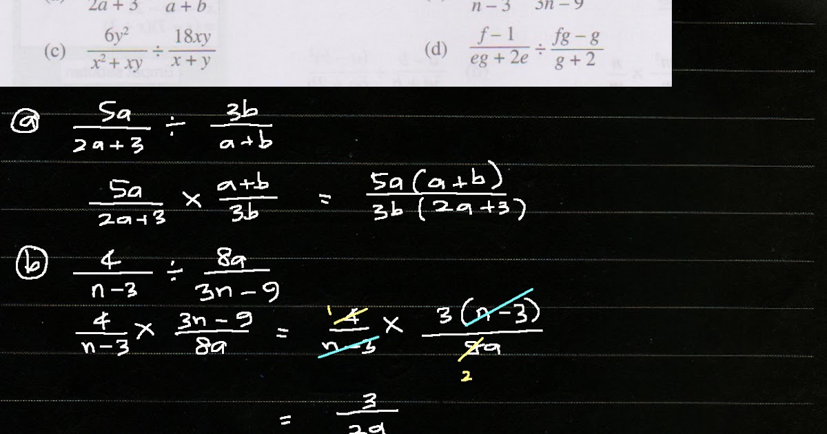 Soalan Pecahan Algebra - Jess The Crazy One