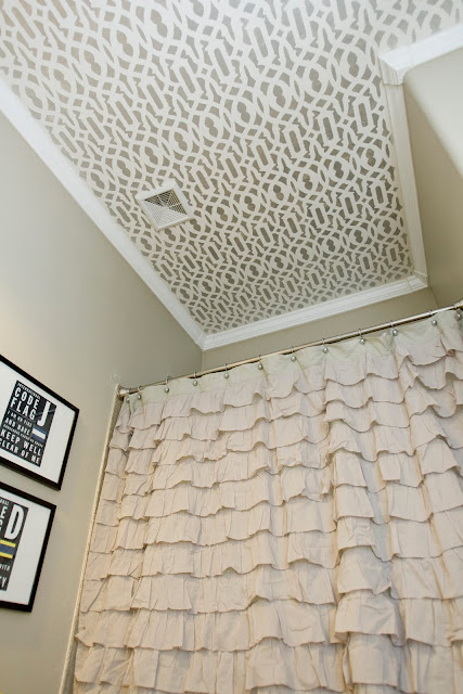 stenciled ceiling