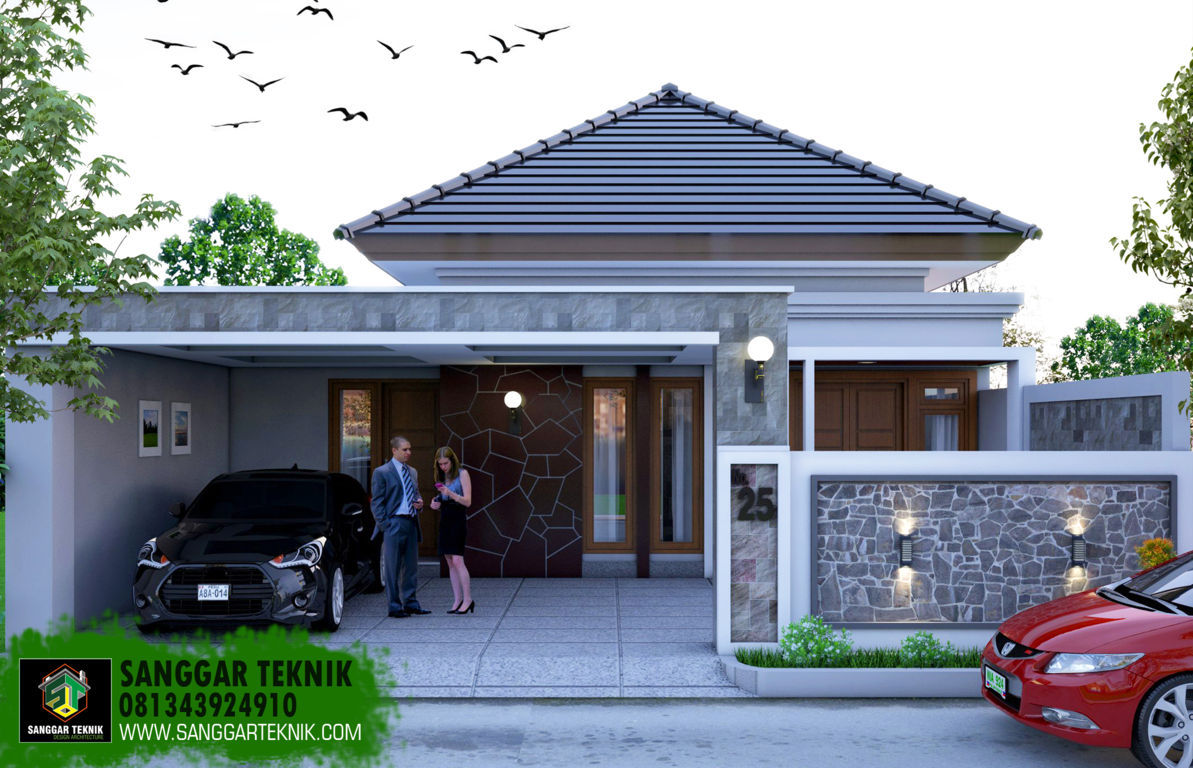 RUMAH BALI MODERN 2018 10x20 2 LANTAI SANGGAR TEKNIK