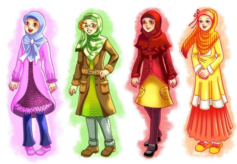 12 Kartun  Persahabatan Muslimah  Anak Cemerlang