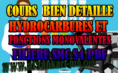  COURS GRATUITE DE MODULE HYDROCARBURES ET FONCTIONS MONOVALENTES, filière SMC S4 PDF, Physique, chimie, SMC , SMPC, SMC S4, semestre 4, S4, Hydrocarbures, fonctions monovalentes , Dérivés halogénés, Organomagnésiens, Synthèse magnésienne, Ethers, Epoxydes, Phénols, Alcools, Substitution nucléophile, Composés aromatiques, Oxydations, Substitution radicalaire, Faculté, Science, Université, Faculté des Sciences, TD, TP, Contrôle continu, S2 , examen, exercice, Faculté de science.