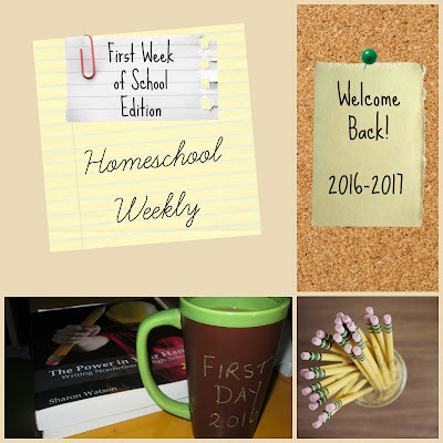 Homeschool Weekly - First Week of School Edition on Homeschool Coffee Break @ kympossibleblog.blogspot.com