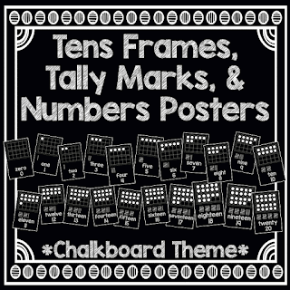 https://www.teacherspayteachers.com/Product/Tens-Frames-Tally-Marks-Numbers-Posters-Chalkboard-Theme-2001093