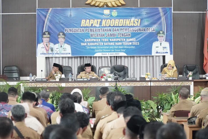 Gubernur Jambi Gelar Rakor Bersama Kades Wilayah Jambi Tengah