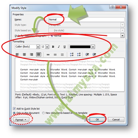 Quick style membantu kita mempercepat proses pengeditan dokumen Ahli Matematika Cara Merubah Format Style pada Quick Style Microsoft Word