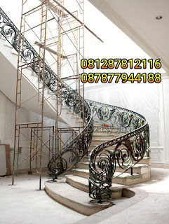 model railing tangga besi tempa, railing tangga klasik, railing tangga besi ulir (3)