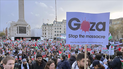Ribuan Warga Inggris Protes Israel, Serukan Gencatan Senjata
