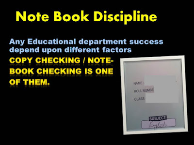Note Book Checking Discipline 
