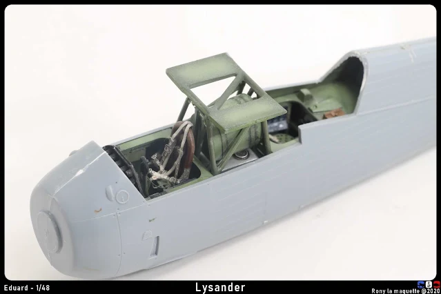 Le fuselage du Lysander d'Eduard au 1/48.