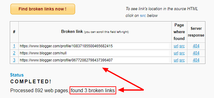  link error di blog menggunakan brokenlinkchecker Cara Praktis Menghapus Link Error tanpa  Cara Gampang Menghapus Link Error Tanpa Software Di Brokenlinkcheck.Com