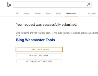 Mudahnya Submit Url di Bing Web Mastertool