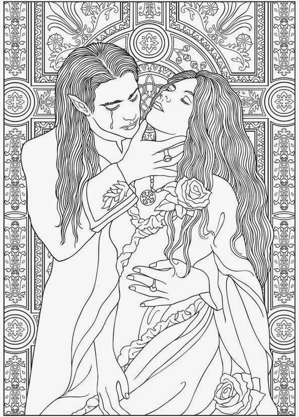 23+ Free Printable Vampire Coloring Pages For Adults