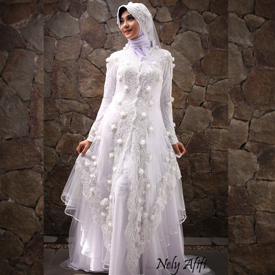 Trend Model  Gaun  Pengantin Muslimah Terbaru 2019 JALLOSI