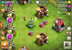 clash of clans update pohon naatal