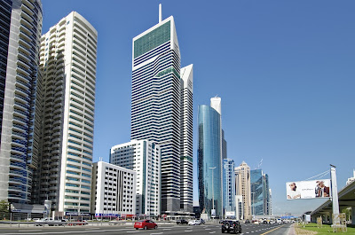 U A E Dubai Sheikh Zayed Road City Skyscrapers