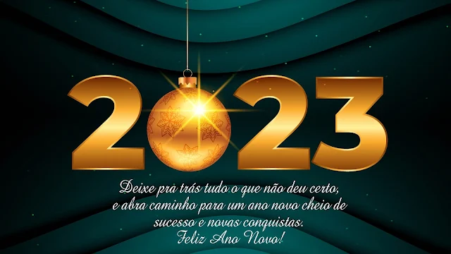 Feliz Ano Novo 2023 Número Dourado Imagem Grátis
