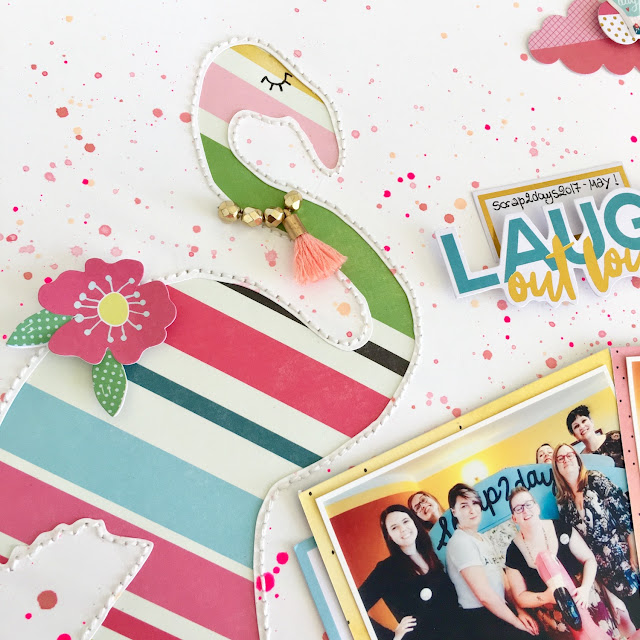 Laugh Out Loud Scrapbook Page by Angela Tombari for Crea il Tuo Kit con Angela & Giorgia