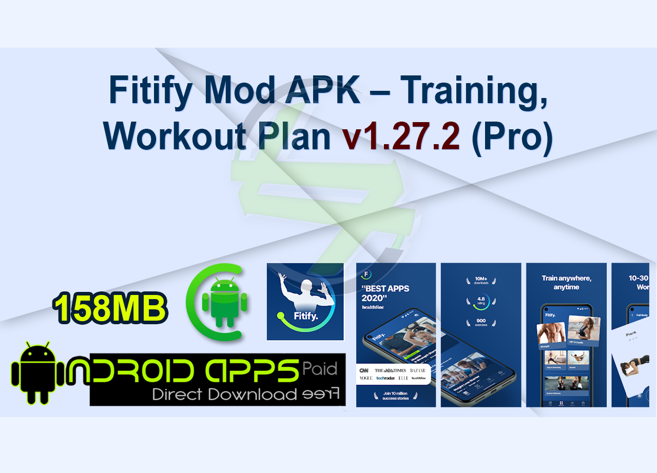 Fitify Mod APK – Training, Workout Plan v1.27.2 (Pro)