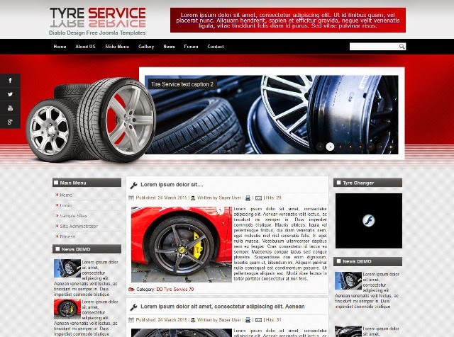 DD Tyre Service 70 Joomla Template