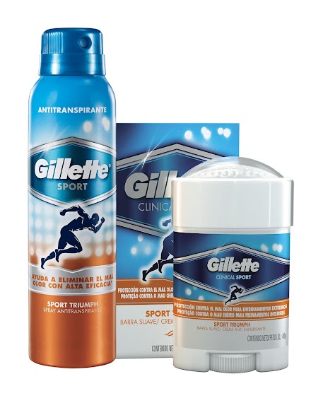 Gillette® Antitranspirantes  “Se prepara para romper récords combatiéndo el mal olor”
