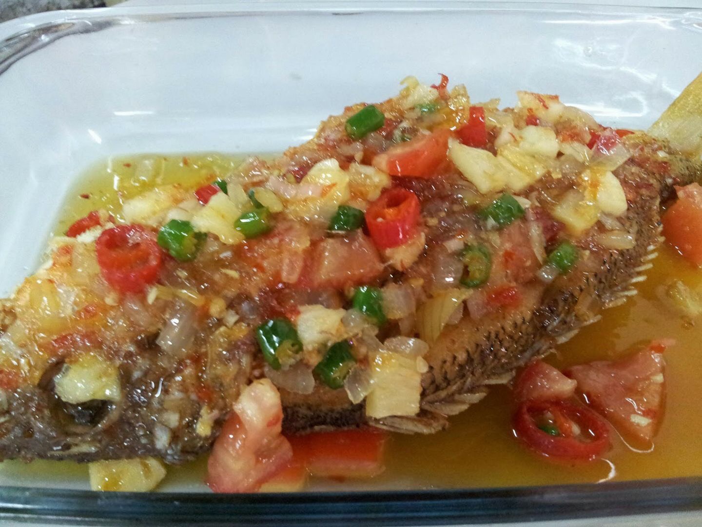 Resepi Ikan Jenahak Masak Sos Cili Thai - Resepi Fesbuk